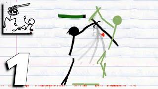 Stickman Physics Battle Arena - Gameplay Part 1 Levels 1-5 (Android,iOS)