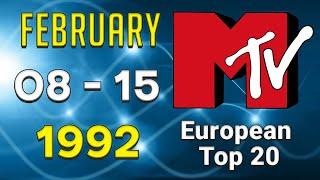 MTV's European Top 20  1992 February, 8