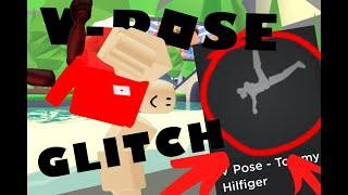 Doing the V-Pose Glitch in popular Roblox games!