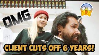 Client Cuts off 6 Years of Hair!
