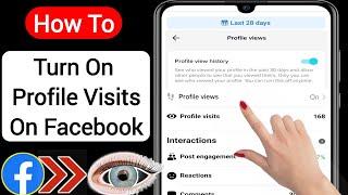 How To Turn On Profile Visits On Facebook (2023) | Enable Facebook Profile Views