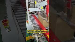 Customized Ice Cream Bars Automatic Packaging Line ⑤ Case Sealing