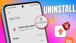 How to Uninstall System App Updates on Xiaomi Android Phone | Revert to Original Version