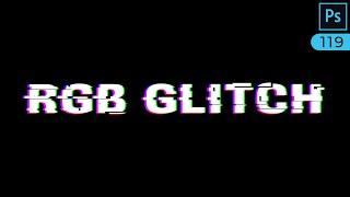 RGB Glitch Text Effect in Adobe Photoshop