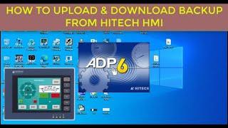 HOW TO UPLOAD AND DOWNLOAD PROGRAME FROM HITECH HMI TO PC