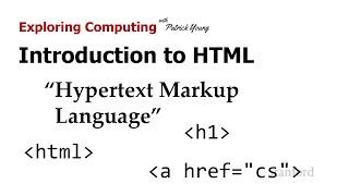 Stanford CS105: Intro to Computers | 2021 | Lecture 7.2 Intro to HTML: Hypertext Markup Language