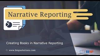 Oracle Narrative Report Books | Creating Books in Narrative Reporting |  Narrative Reporting Books