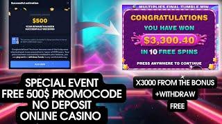 GET $500 BONUS FOR NEW PLAYERS | NO DEPOSIT | GET BONUS ON THE X3680 | FREE BONUS CODE