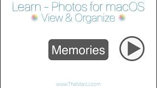 How to work with Memories in the Mac Photos App!