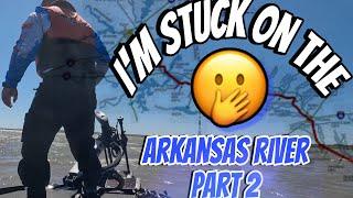 Oh no! I’m STUCK on the Arkansas River Pt. 2 #fishing #bassfishing