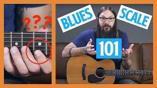 EASY Blues Scale for Guitar [SO MUCH FUN!!] 1 OF 2