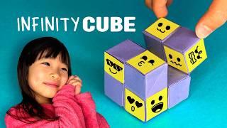 How to make a paper Infinity Cube? Origami Infinity cube fidget toy | Easy DIY Craft for Kids