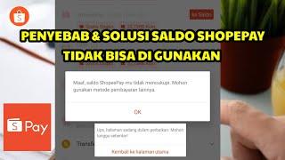 10 Penyebab saldo shopeepay tidak bisa digunakan dan solusinya