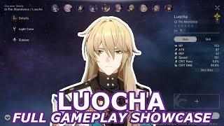 Luocha Gameplay Showcase: Character Skill, Ultimate and All Animations | Honkai: Star Rail