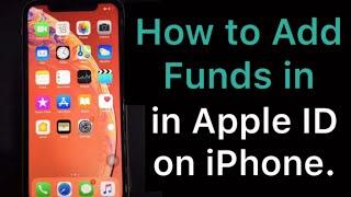 how to add funds in apple id