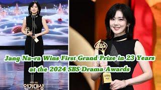 Jang Na ra Wins First Grand Prize in 23 Years at the 2024 SBS Drama Awards