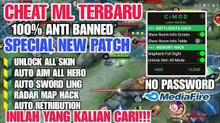 CHEAT ML TERBARU 2024 MOD MENU UNLOCK ALL SKIN MAP HACK NO KEY NO PW