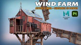 Wind Farm | Autodesk Maya + Substance 3D Painter
