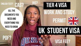 HOW TO APPLY FOR  STUDENT VISA / TIER 4 VISA AND ALL DOCUMENTS NEEDED