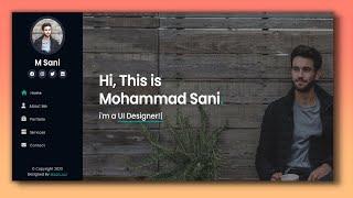 Responsive Personal Portfolio website using HTML, CSS, and JavaScript | with Typing Animation