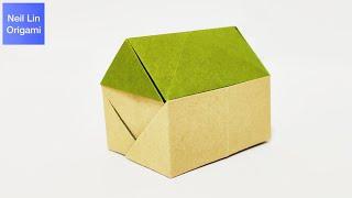 How To Make 3D Paper House - Easy Origami House Tutorial