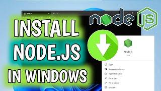 How To Install Node Js In Windows 11/10 | Install Node Js In Windows