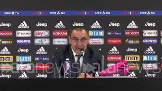 Juve-Milan, Sarri difende Ronaldo: "Si è arrabbiato per sostituzione? Mi fa piacere"