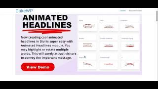 Divi Animated Hedlines | Divi Plugin