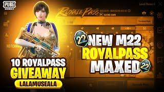 MAXING M22 RP TO 50 | 10 RP GIVEAWAYS | PUBG MOBILE