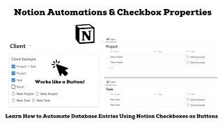 Using Notion Automations and Checkbox Properties to Create Relations Across Databases