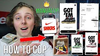 HOW TO COP Using Nike SNKRS APP MANUALLY! *Best NEW Method* (2020/2021)