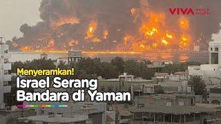 Israel Ngamuk! Langsung Serang Secara Brutal Bandara di Yaman