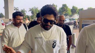 Icon Star Allu Arjun Spotted at Mumbai Airport | MS Talkies