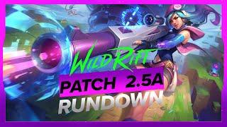 PATCH 2.5A RUNDOWN - NEW CHAMP CAITLYN & JAYCE Release - Wild Rift (LoL Mobile)