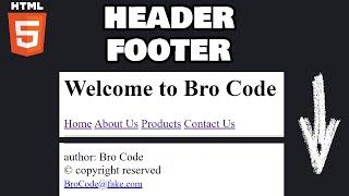 Learn HTML headers & footers in 5 minutes! 