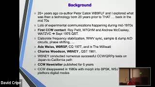 FDIM2023 - George Heron N2APB ''How Low Can You Go?', - Modern Coherent CW (CCW) Transceiver Design'