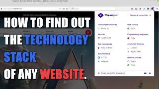 How to Find out the Technology Stack of Any Web Site | Wappalyzer