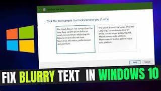 How To Fix Blurry Text On Windows 7/8/10