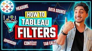 How to Create Tableau Filters | #Tableau Course #58