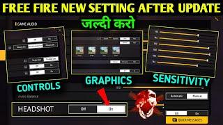 Free Fire New Setting After New Update | Free Fire Pro Setting | New Headshot Setting Free Fire