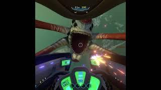 Syntac Gets Attacked by a Reaper Leviathan in #Subnautica #Syntac #Survival