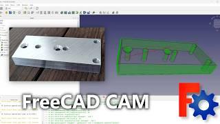 FreeCAD CAM Ep. 23 || Modelling and  milling Fast || CAM Workbench