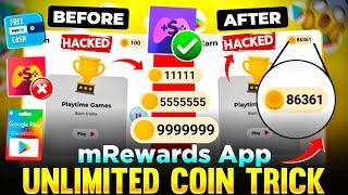 mRewards app trick 2024  || m Rewards app new coin trick || m rewards app coin bypass script