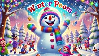 Winter's Joyful Scene | Nursery Rhymes | Baby song | Cartoon | Tiger kids