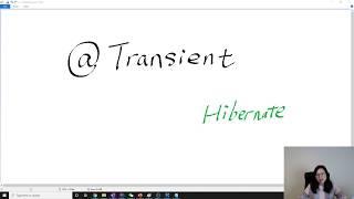 Hibernate - @Transient