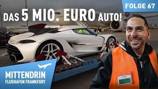 Luxury in a cargo plane – The 5 million euro car! | Right in the middle of Frankfurt Airport 67