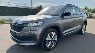 Skoda Kodiaq 2024 New Sporline1 Graphite Grey. Обзор Шкода Кодиак из Казахстана