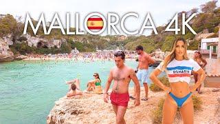 CALA LLOMBARDS MALLORCA SPAIN  BEACH PALMA DE MALLORCA SUMMER 4K