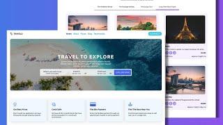 React Responisve Travel Agency Website Design using Styled Components with ScrollReveal Animations️