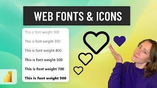 How to use the HTML visual to set font weights and create SVG icons in Power BI